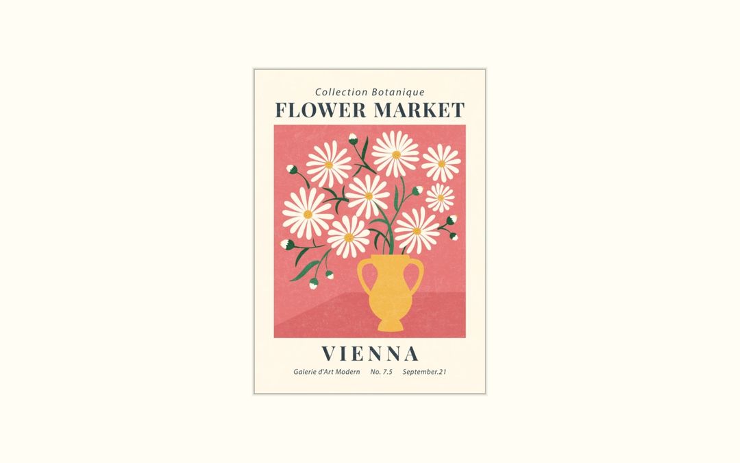 Flower Market Vienna 50 cm x 70cm