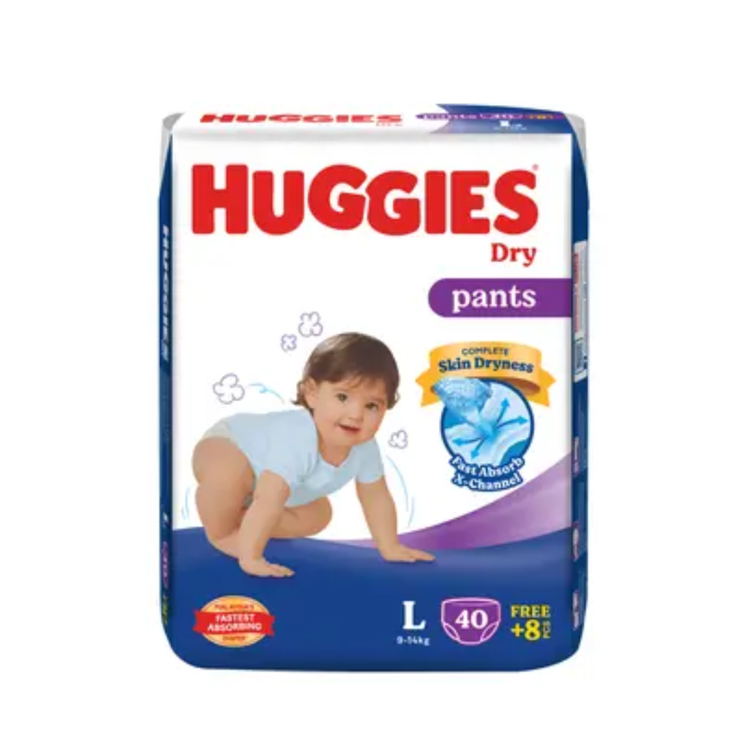 HUGGIES DRY PANTS L 40PCS