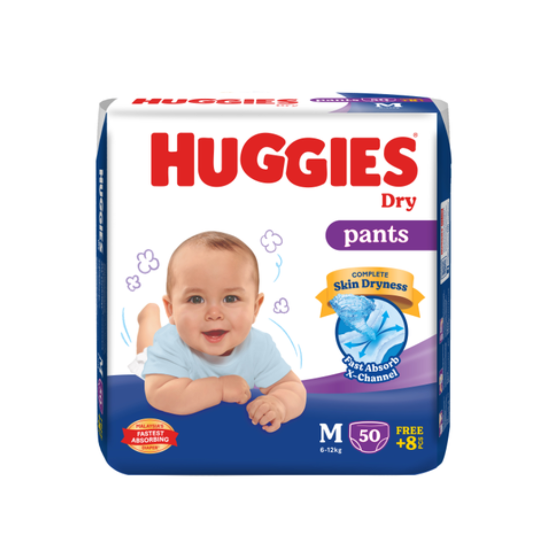 HUGGIES DRY PANTS M 50PCS