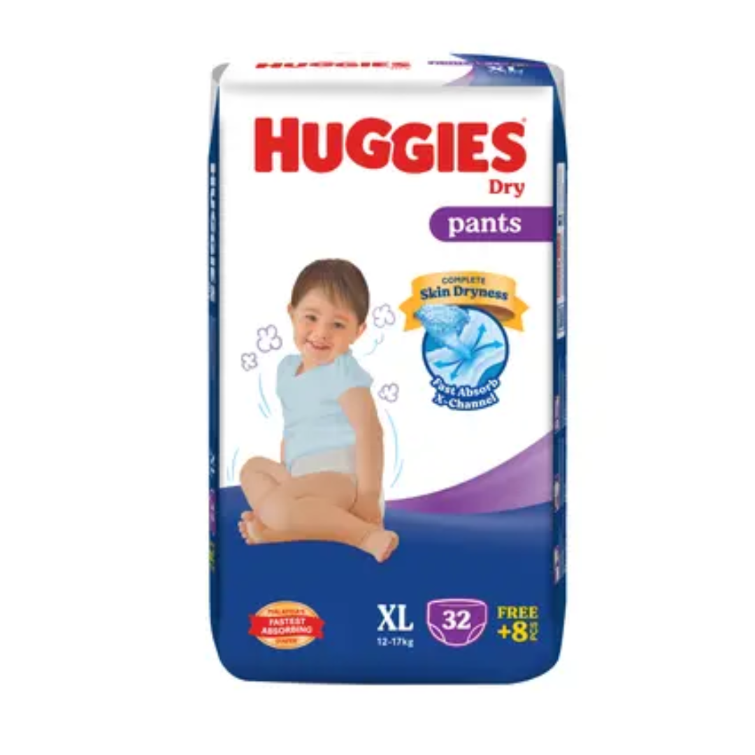 HUGGIES DRY PANTS XL 32PCS