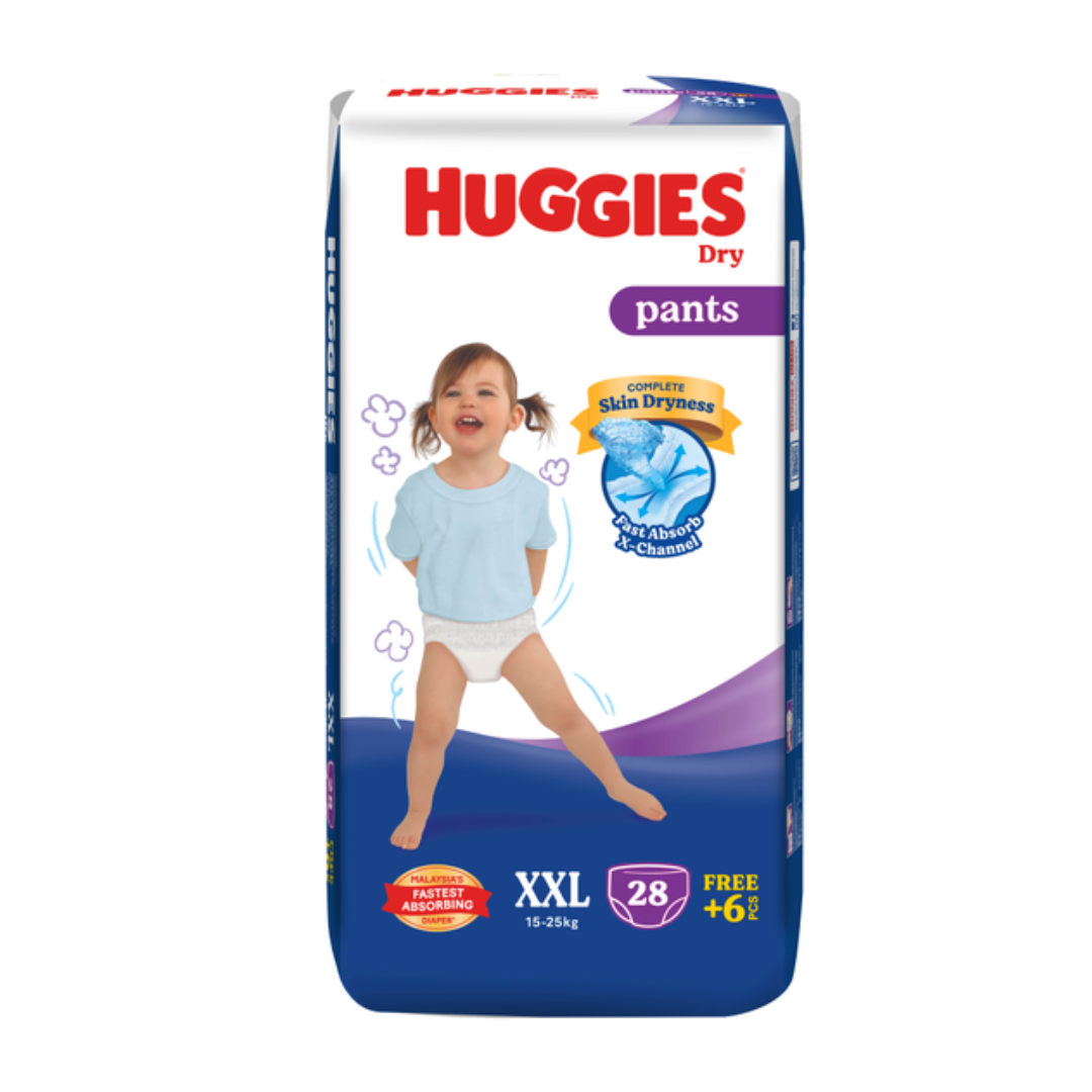 HUGGIES DRY PANTS XXL 28PCS