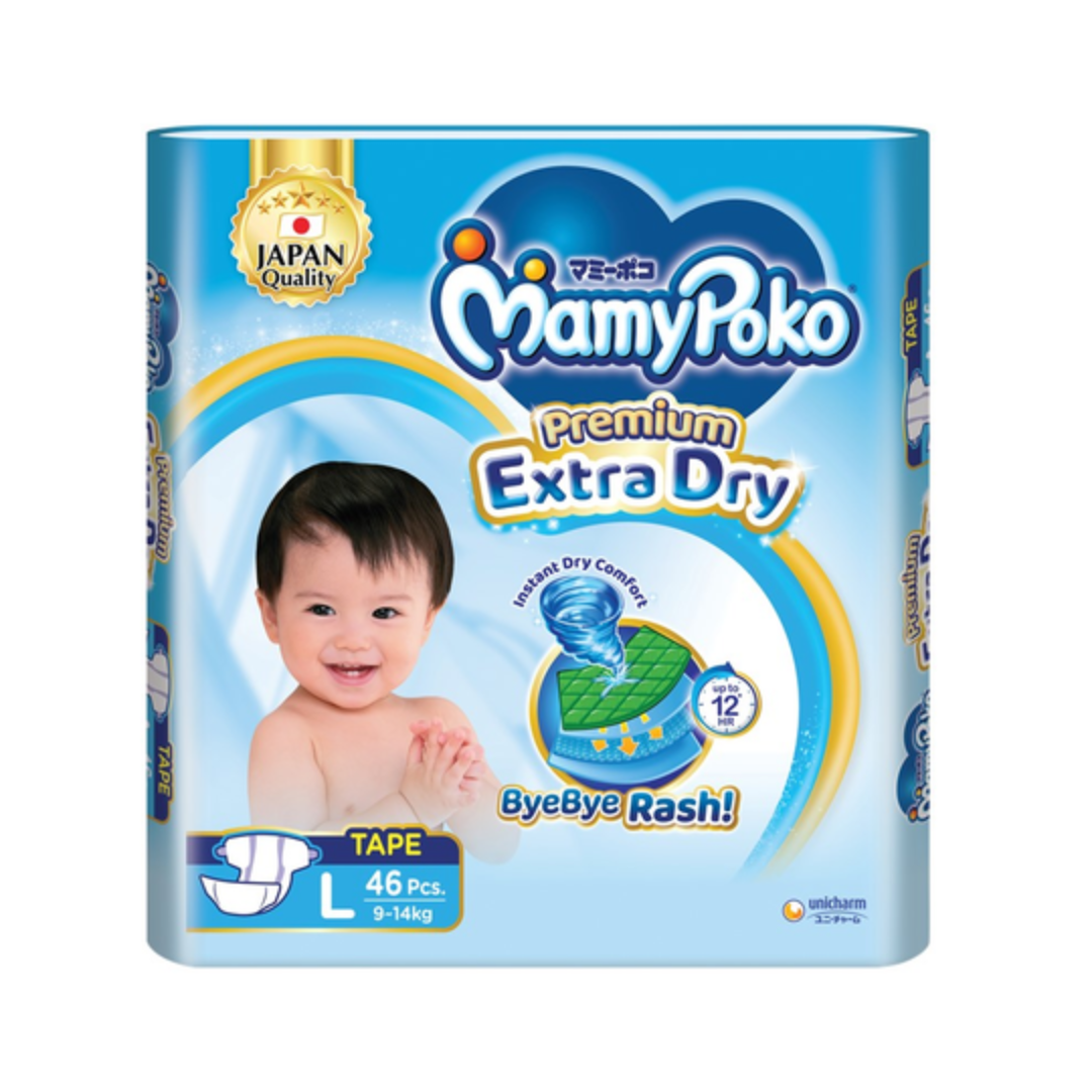 MAMY POKO EXTRA DRY TAPE L 46PCS