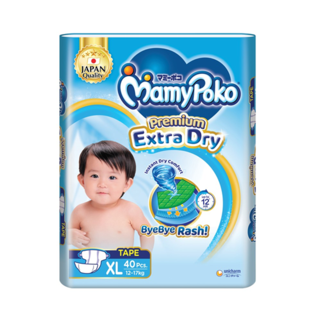 MAMY POKO EXTRA DRY TAPE XL 40PCS