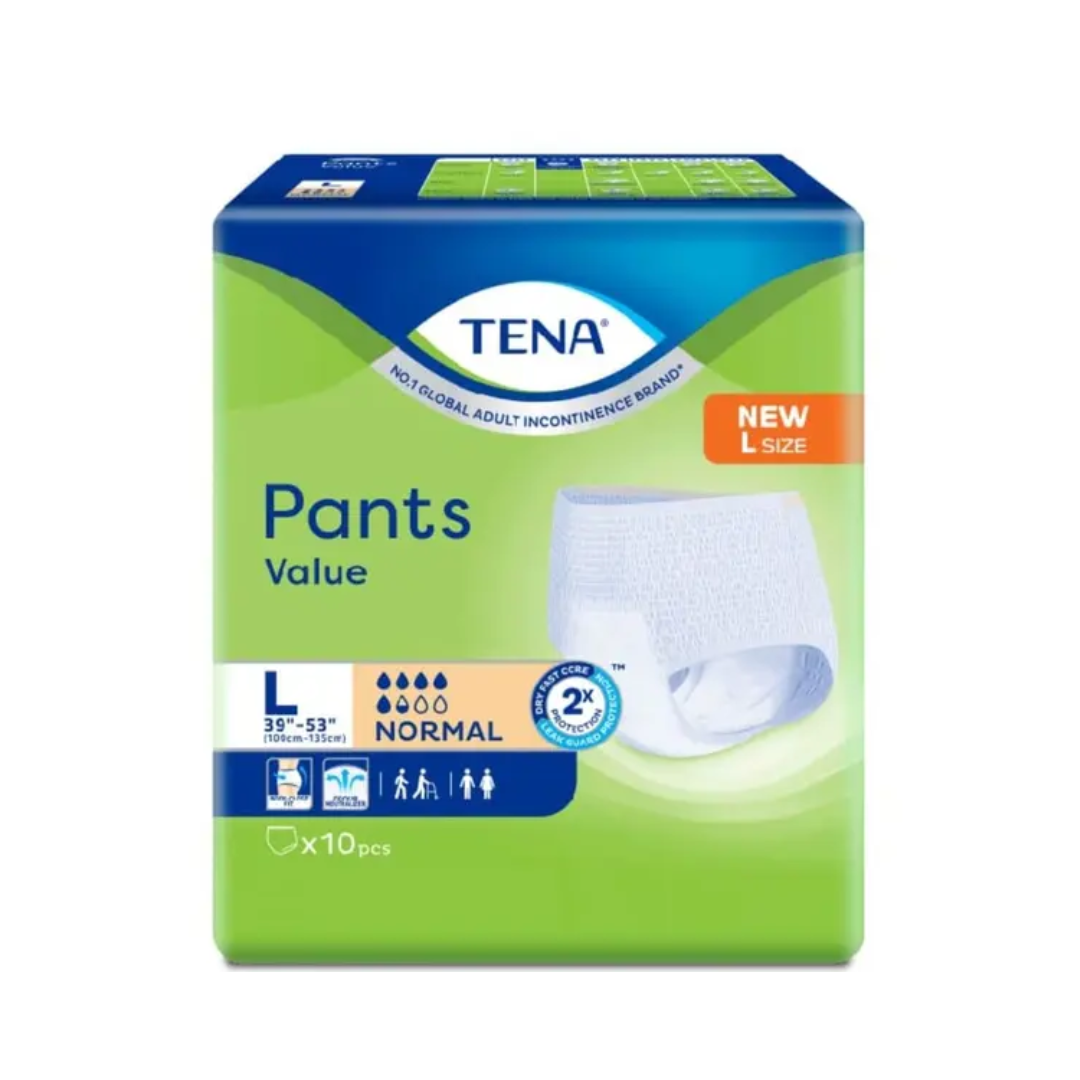 TENA PANTS VALUE ADULT DIAPER L 10PCS