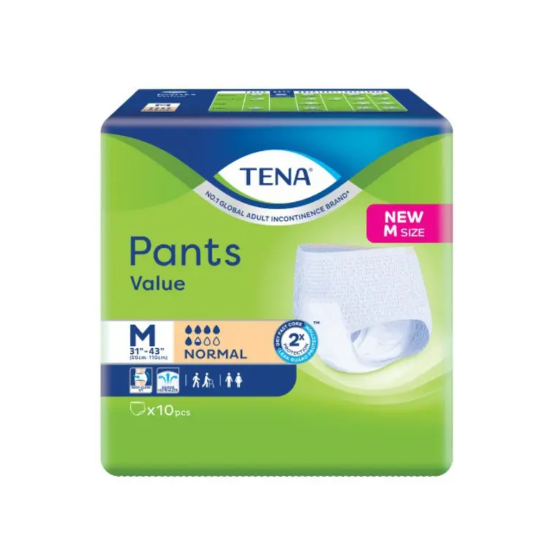 TENA PANTS VALUE ADULT DIAPER M 10PCS