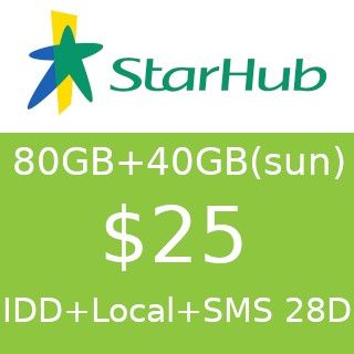 StarHub $25 120GB 4-Week WOW Data Plan