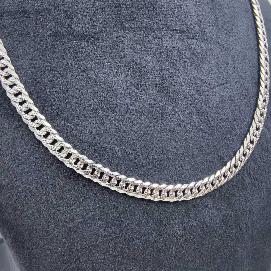 Silver Olympian Zeus link neck chain for men