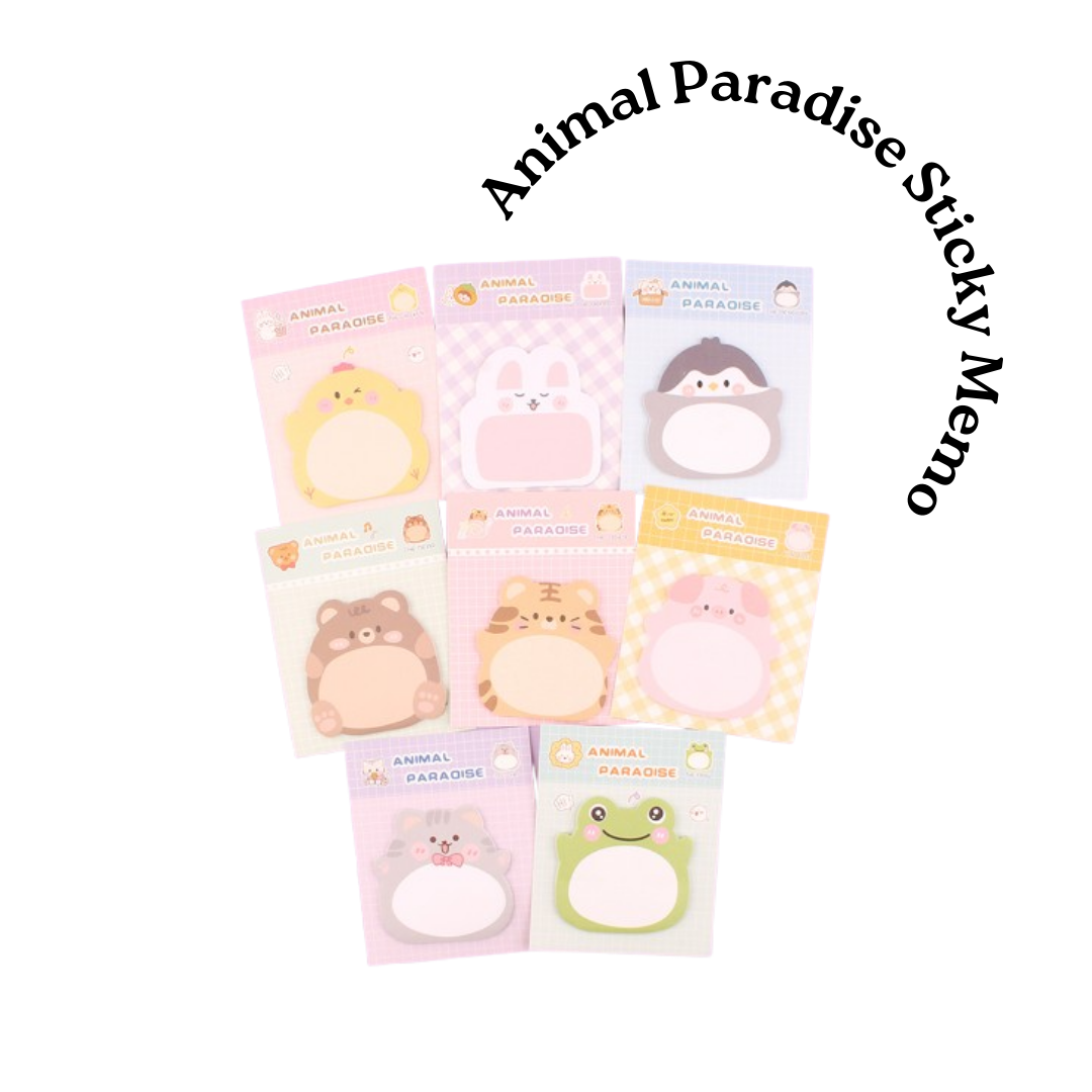 Animal Paradise Sticky Memo