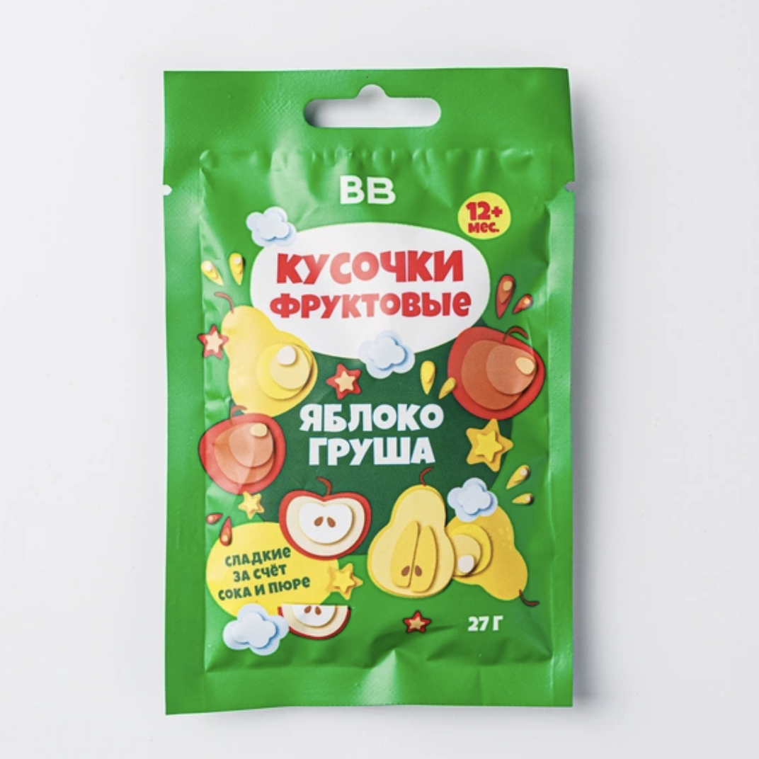 VkusVill Fruit Jelly Pieces Apple & Pear 27g