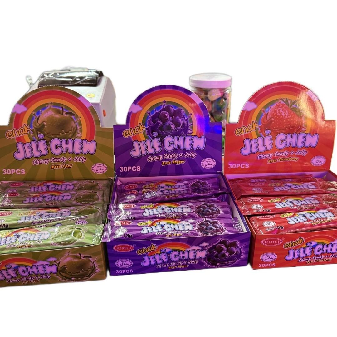 JELE CHEW CHEWY CANDY  + JELLY 10 Pieces