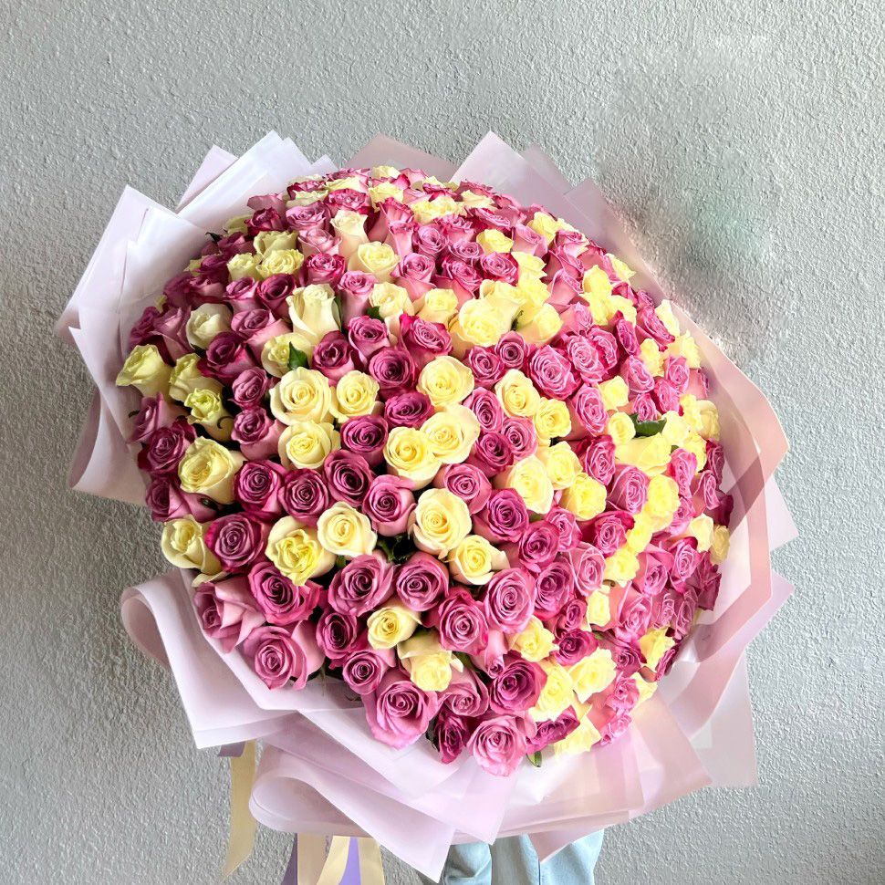 Mix roses bouquet 123 / باقة ورد مختلطة 123