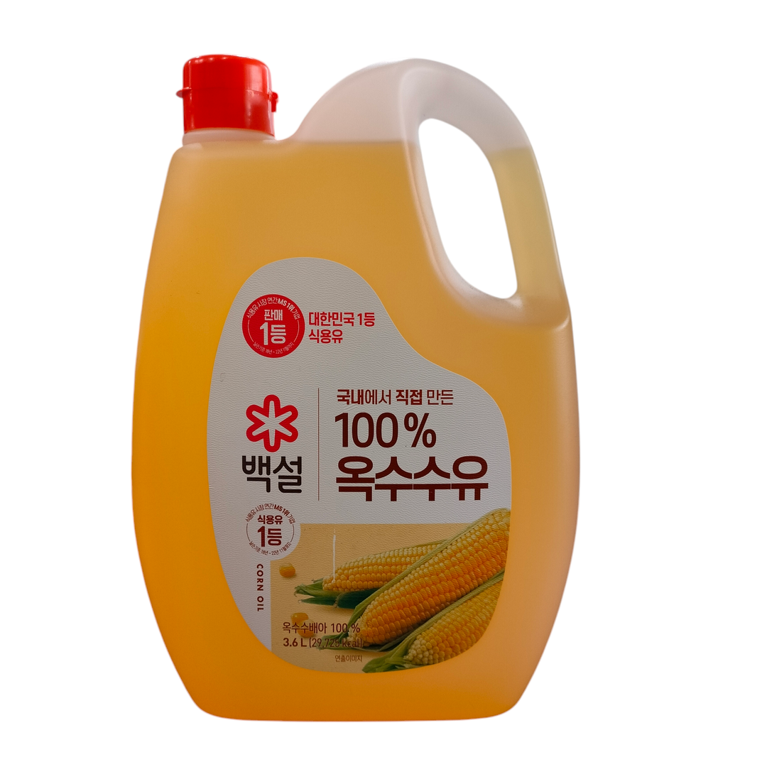 백설 100% 옥수수유 Corn Oil 3.6L