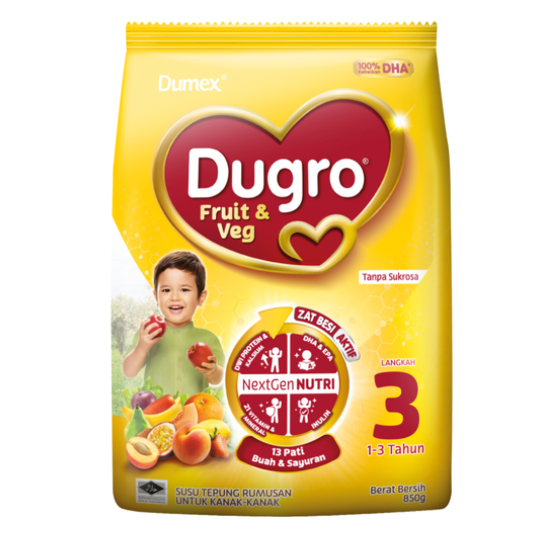 DUMEX DUGRO FRUIT VEG LANGKAH 3 850G