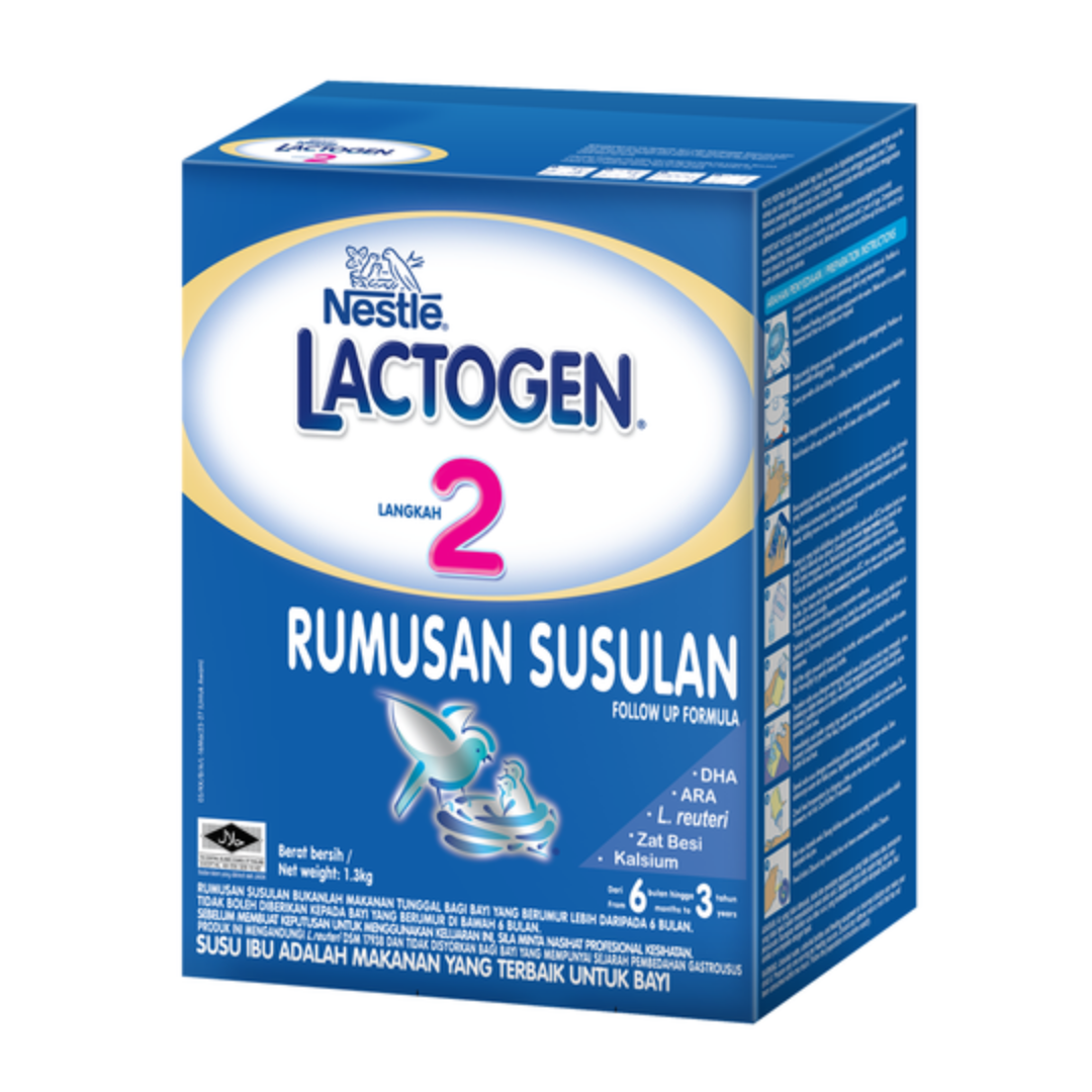 LACTOGEN RUMUSAN BAYI LANGKAH 2 1.3KG