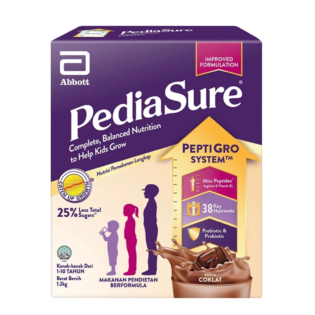 PEDIASURE PEPTIGRO 1-10THN COKLAT 1.2KG