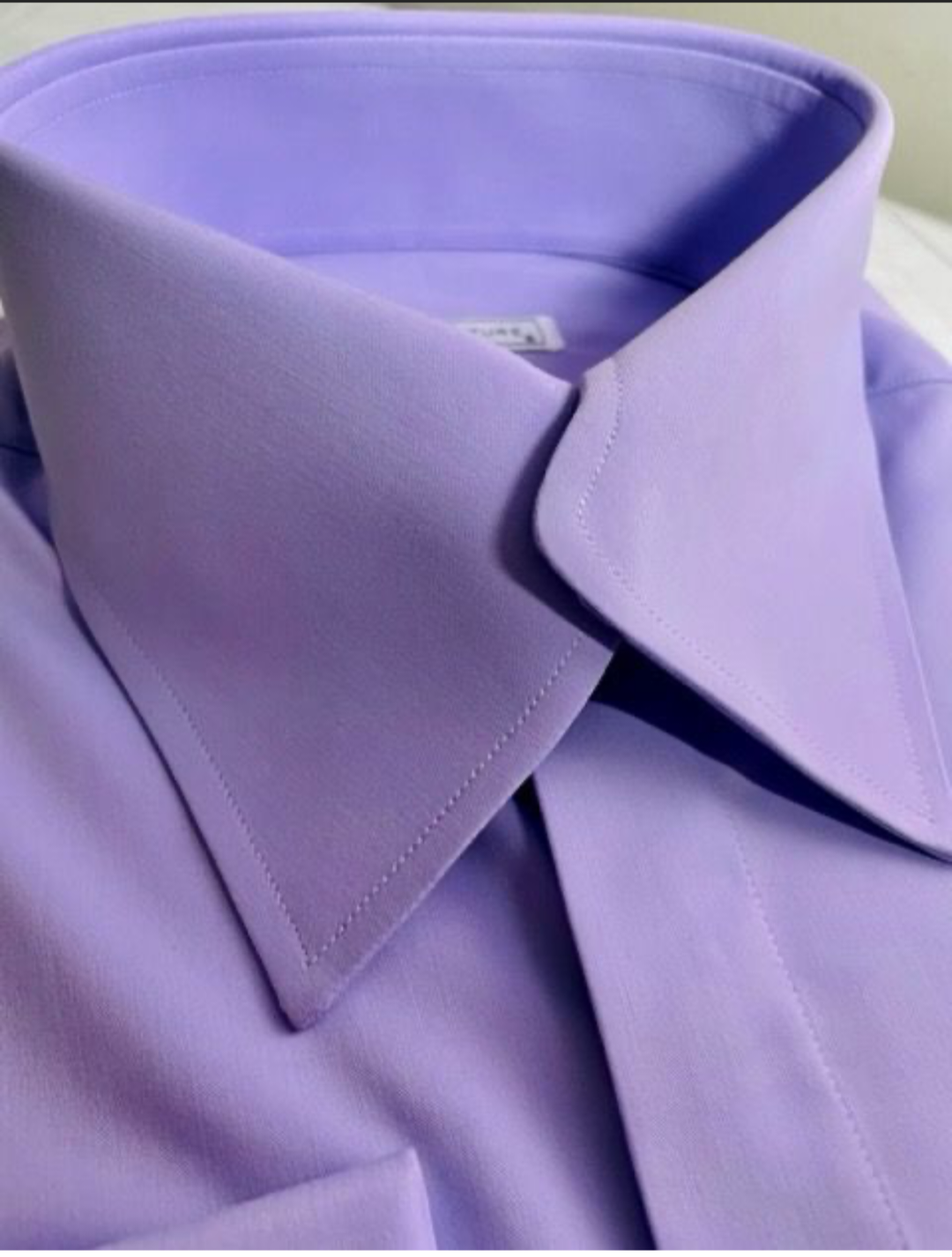 lilac swerve collar longsleeve