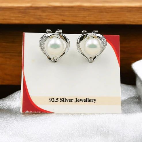 925 Silver Heart Studs for Women