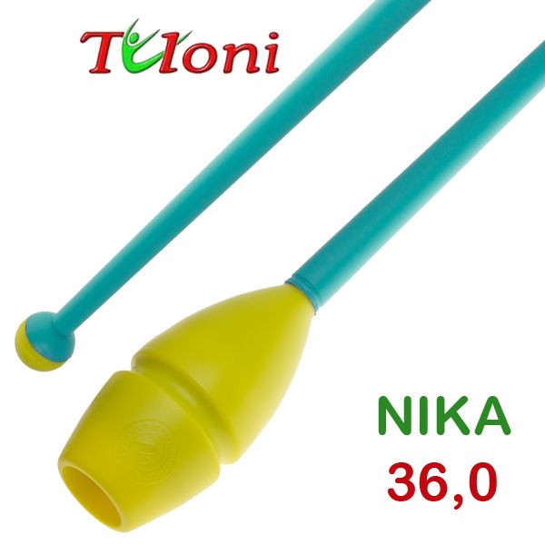 TULONI | Clubs Connectable 36cm mod. Nika bi-col. Yellow x Turquoise Art. T0938