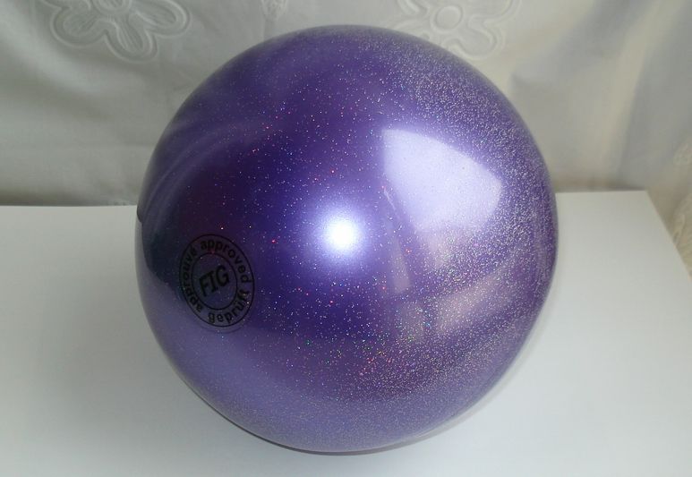 TULONI | Ball Tuloni 16 cm Metallic-Glitter col. Viola Art. T0101