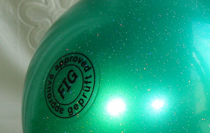 TULONI | Ball Tuloni 16 cm Metallic-Glitter col. Green Art. T0103