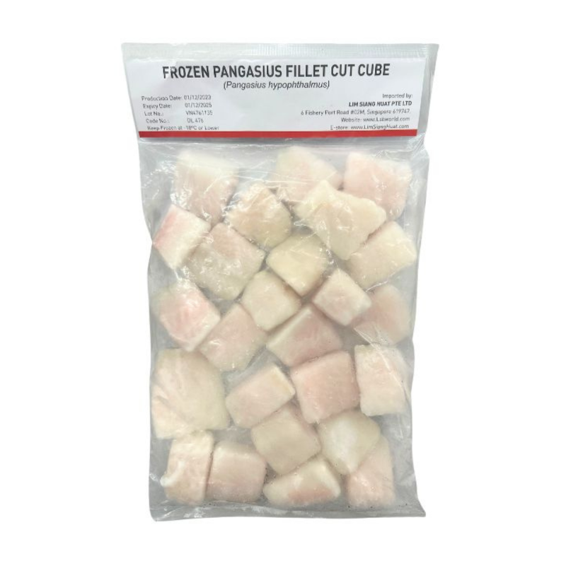 Frozen Pangasius Dory Fillet Cube 1kg