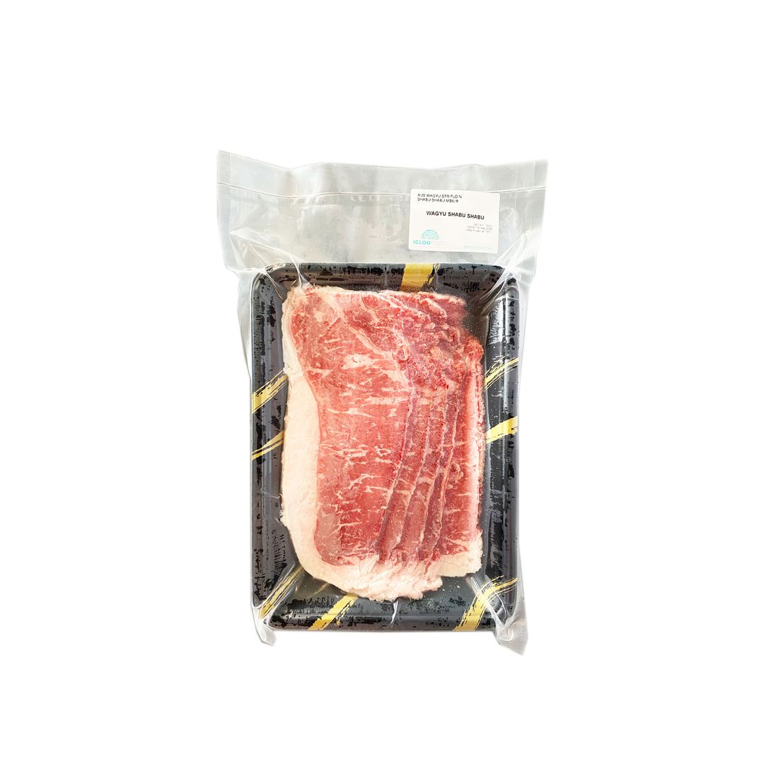 Frozen Wagyu Beef Striploin MB 4/5 Shabu 300g