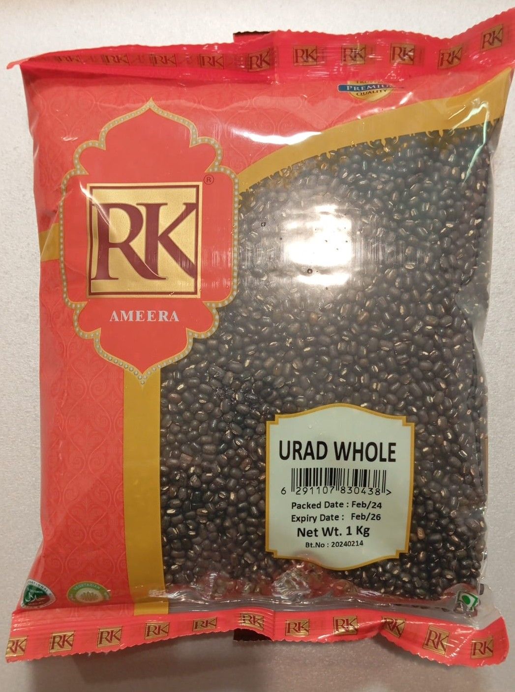 RK Black Urad Whole 1kg