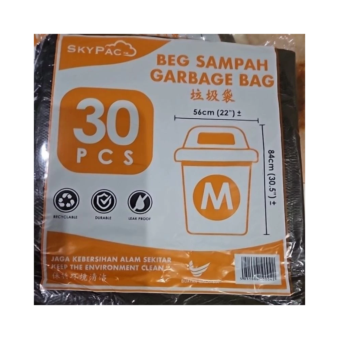 SKYPAC GARBAGE BAG (M) 30PCS