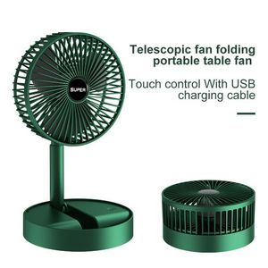 Telescopic folding fan