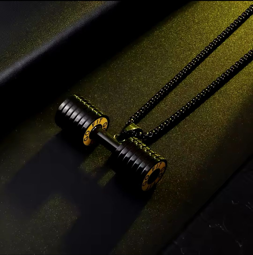 Collier Altère de Musculation Noir – Symbole de Force et de Détermination