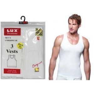 Lux 3 pack men's vest 