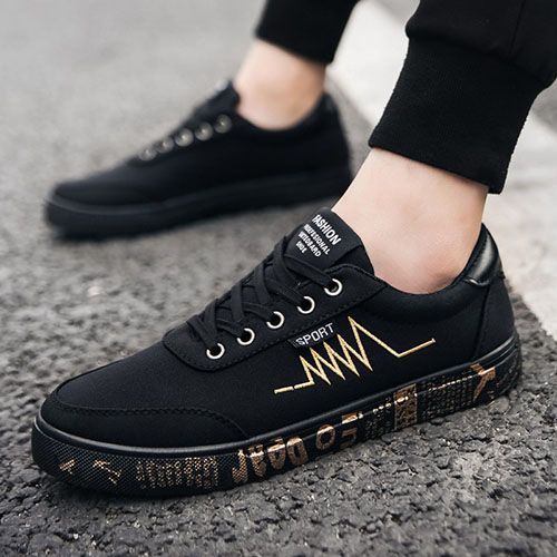 Men's Comfortable Outdoor Gentle Casual Sport Shoes Sneakers Black