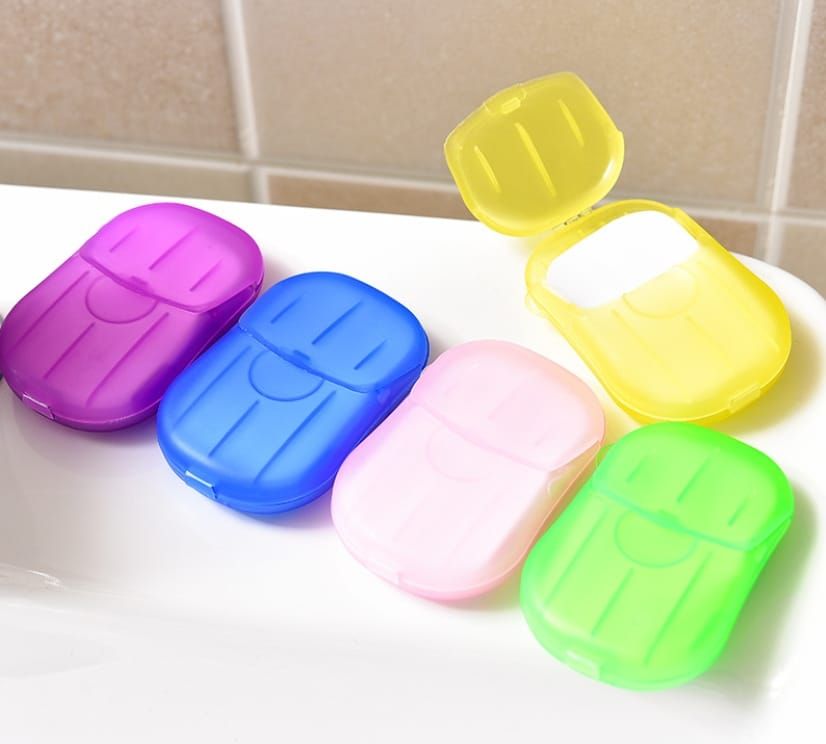 Travel Soap Paper 20pcs Mini Paper Soap Washing Hand