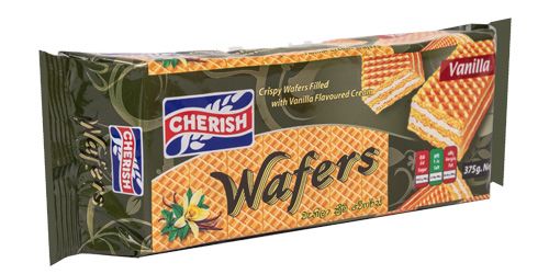 Cherish Vanilla Cream Wafers 375g