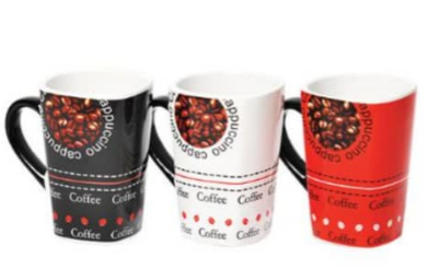 (3) Hollywood Coffee Mugs  - 325ml