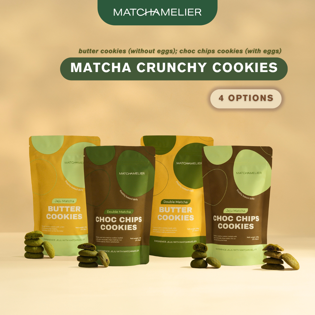 Matcha Crunchy Cookies