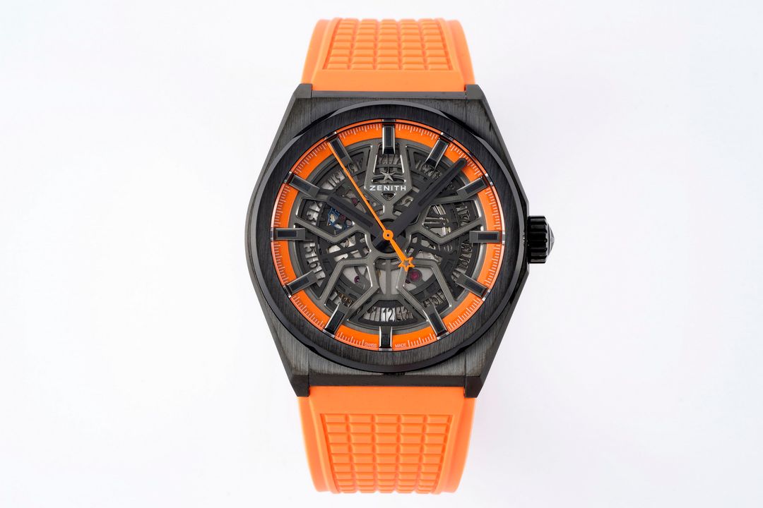 Zenith Defy Skeleton Orange and black