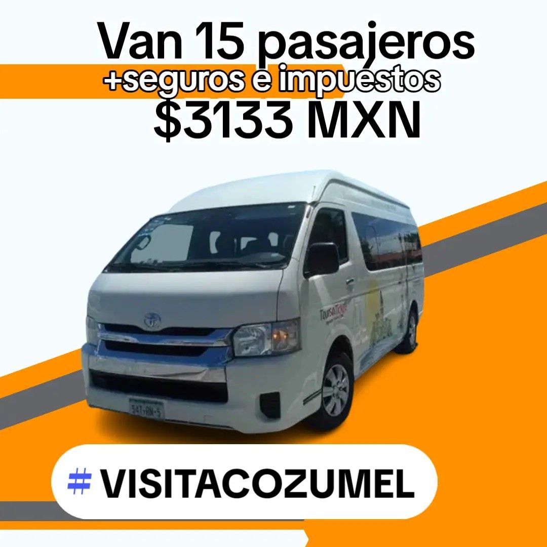 Camioneta van, estándar, con clima, 15 pax