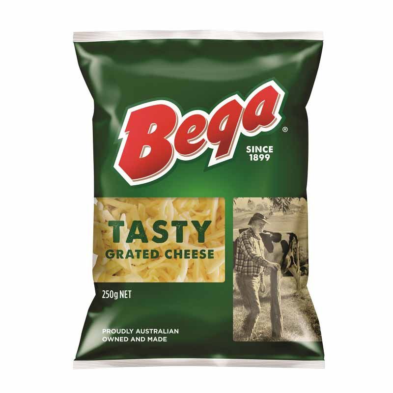 Bega Shredded Tasty Cheddar Cheese 250g