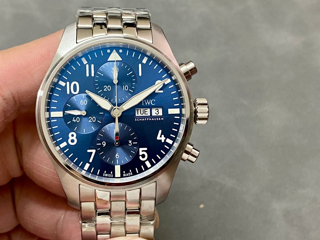 IWC Pilot’s Watch Chronograph Blue and Silver