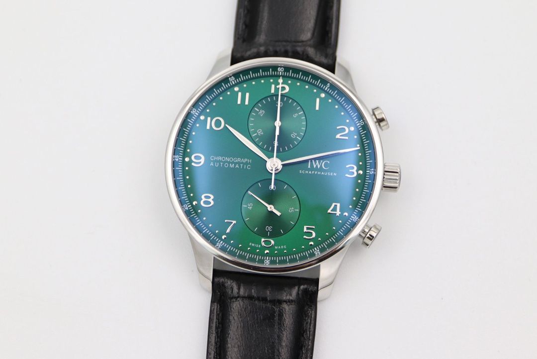 IWC Portugieser Chronograph Green and Black