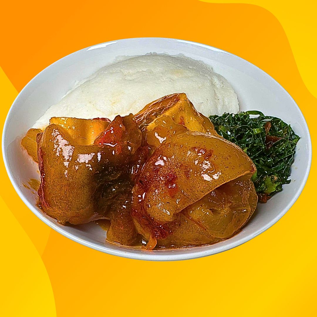 Pap & Beef Trotters (Amangqina/Mazondo)