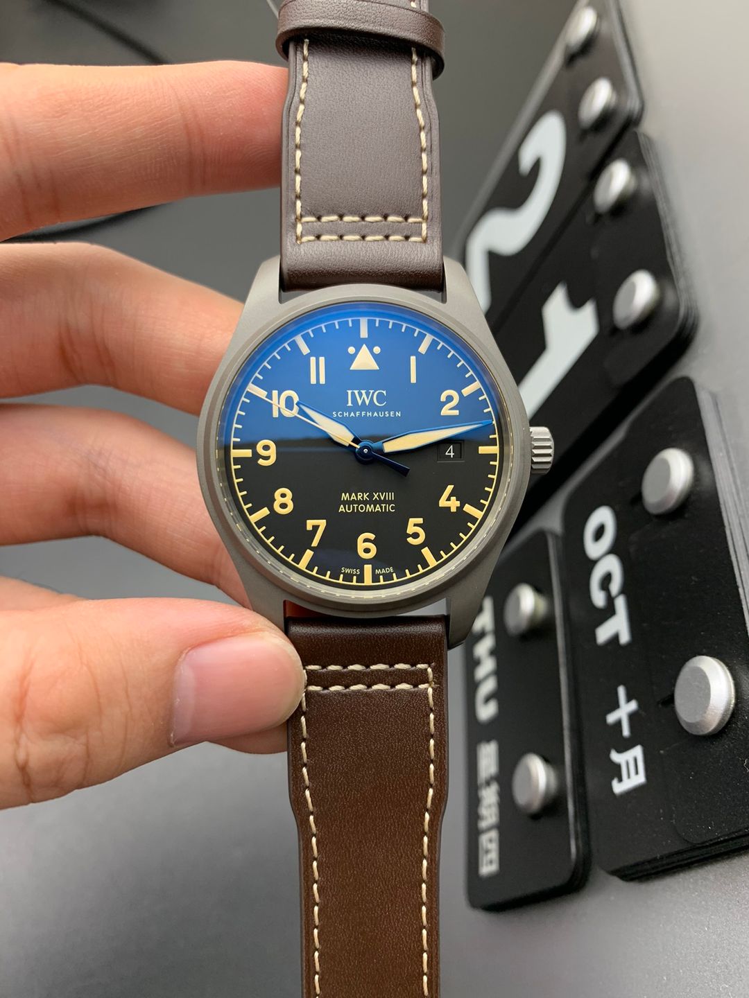 IWC Pilot’s Watch Mark XVIII Blue and Brown