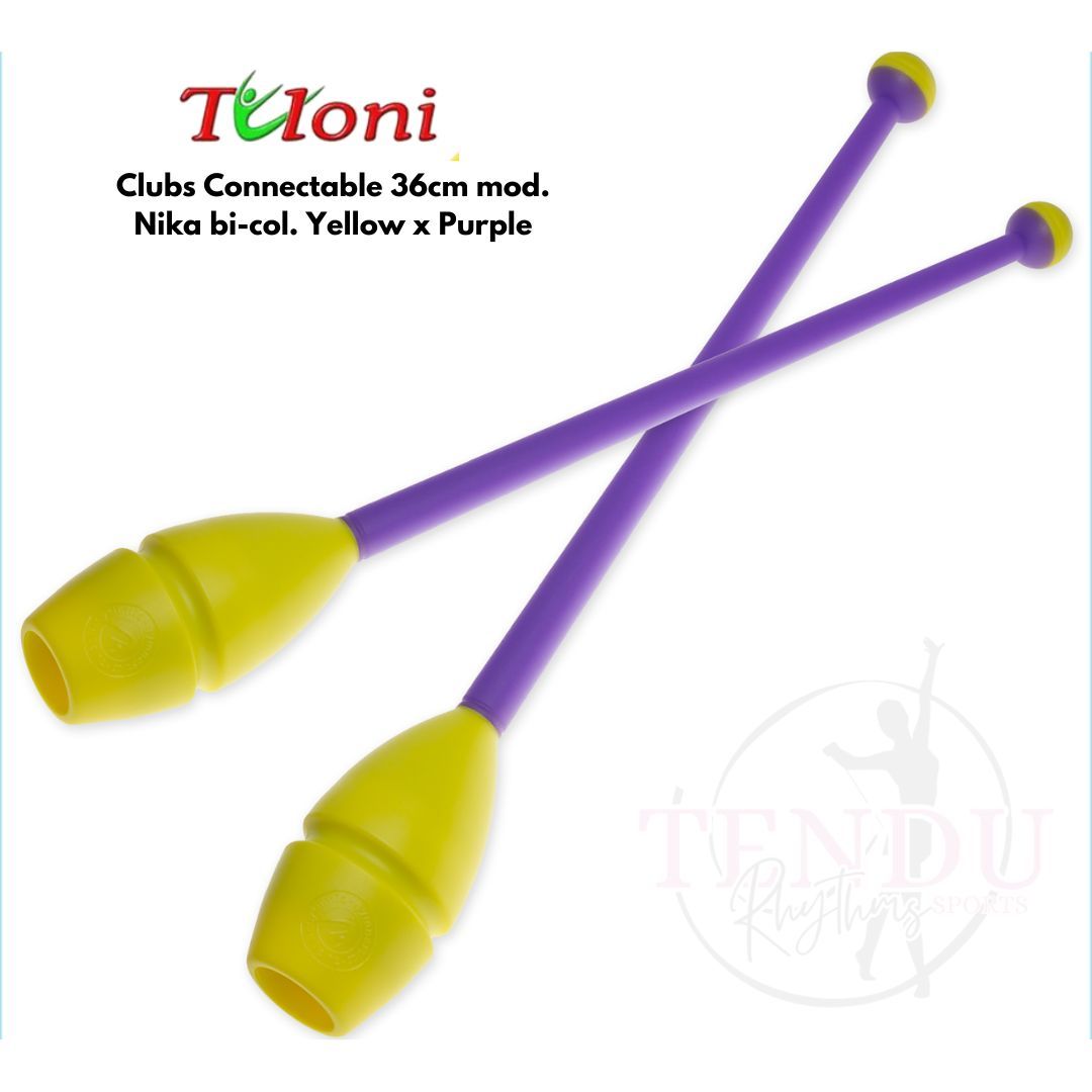 TULONI |  Clubs Connectable 36cm mod. Nika bi-col. Yellow x Purple (CL-T36-NYP)