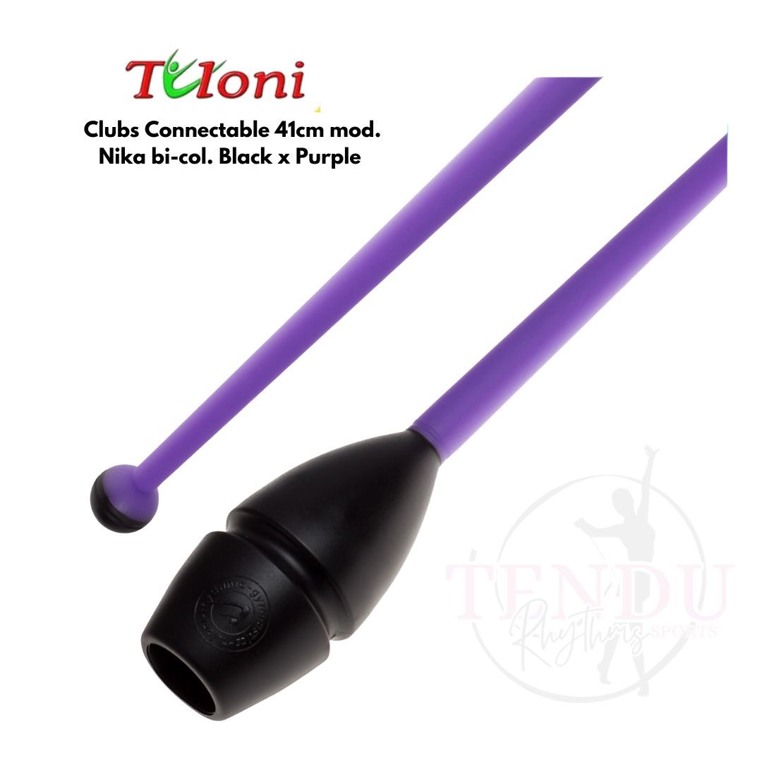 TULONI |  Clubs Connectable 41cm mod. Nika bi-col. Black x Purple (CL-T41-NBP)