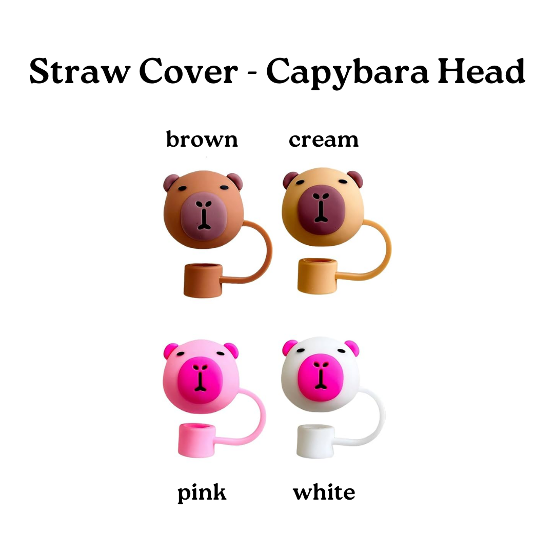 Straw Cover - Capybara Head