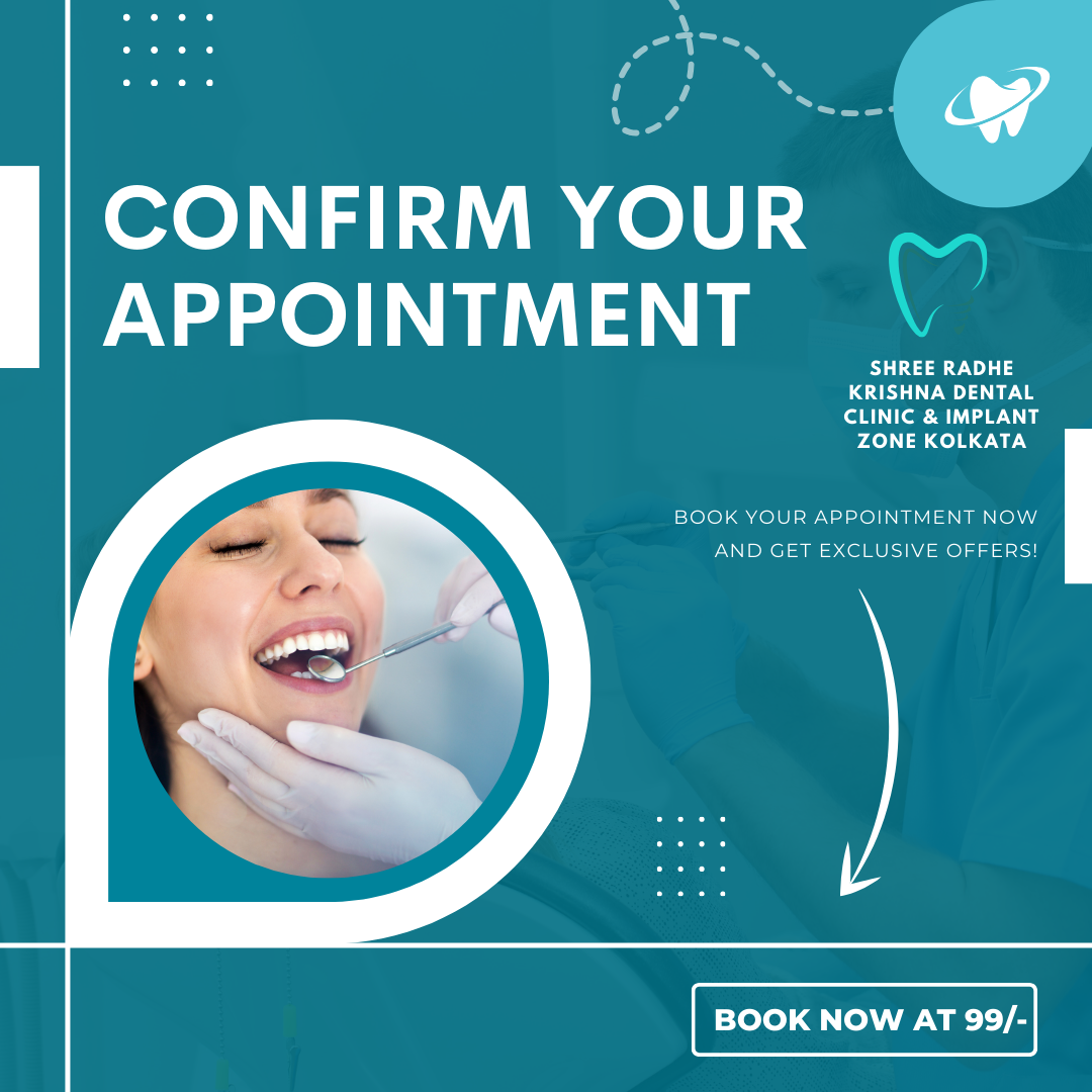 Book an Appointnent shree radhe krishna dental clinic kolkata