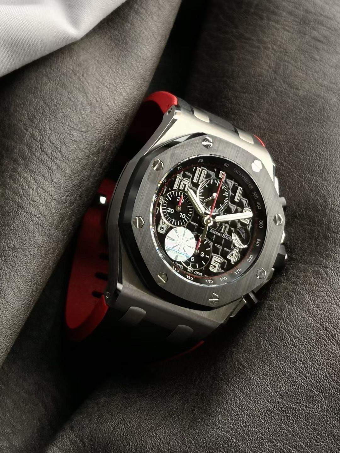 Audemars Piguet Royal Oak Offshore Chronograph with Black dial and Red accents