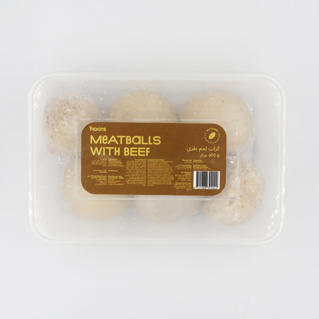 Roots Beef Meatballs Frozen 600g