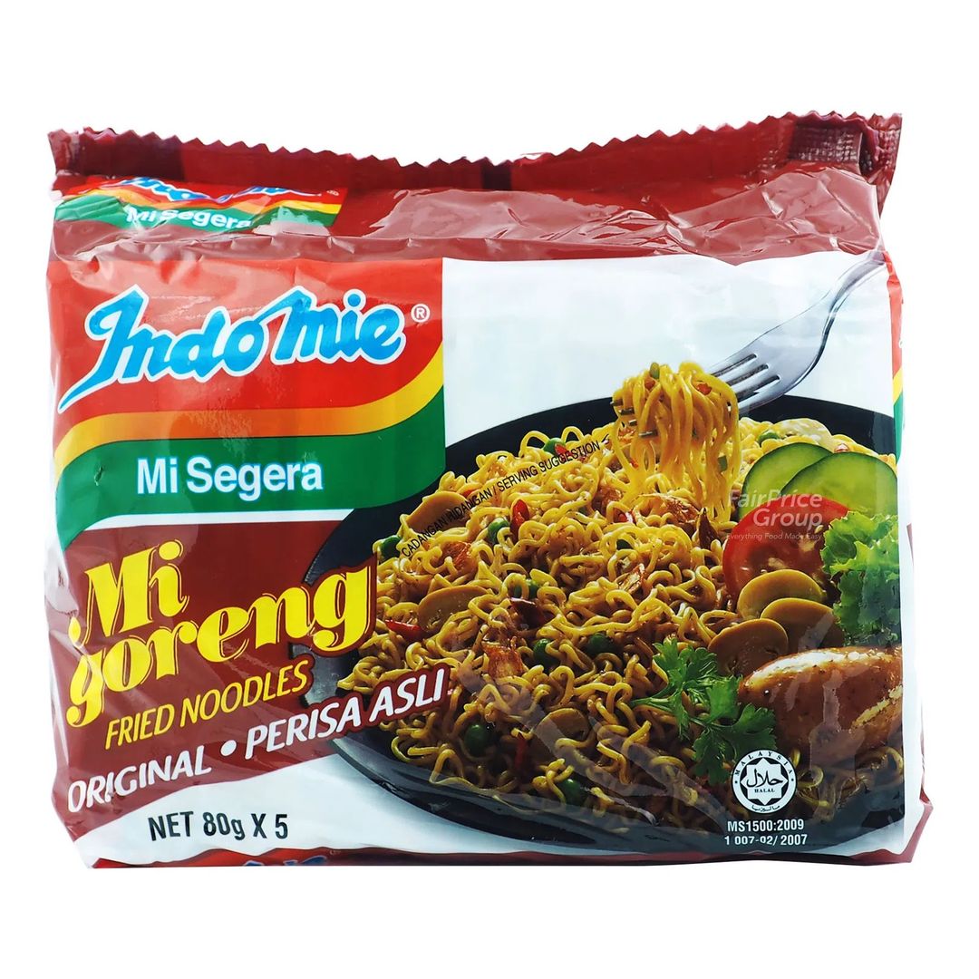 Indomie Mi Goreng Instant Noodles - Original (5 x 80g)